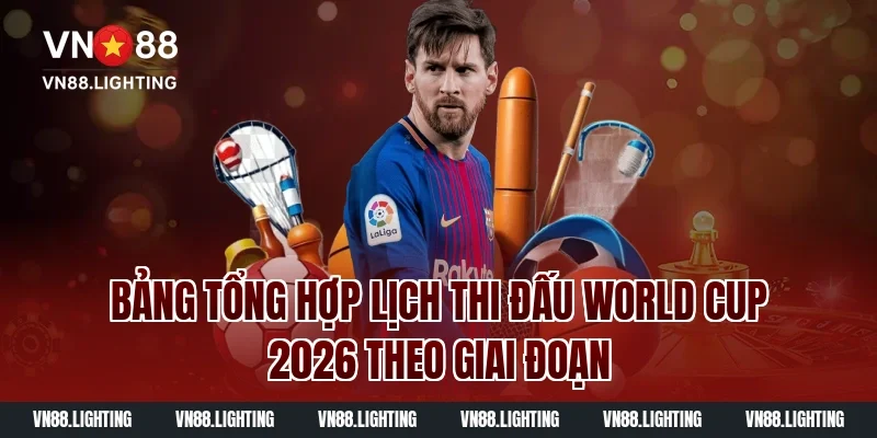 Xem lịch thi đấu World Cup 2026 mới nhất hôm nay đầy đủ 3 Bảng Tổng Hợp Lịch Thi Đấu World Cup 2026 Theo Giai Đoạn